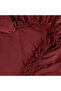 Linestyle King Size 100% Cotton Satin Fitted Sheet 200X200+35 cm Claret Red - 4