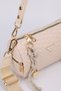 Women's Braided Cream Leather Lock Charm Detailed Hand Shoulder and Crossbody Bag Alice - 3