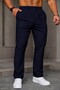 Men's Regular Fit Lycra Stretchy Trousers with Lace-Up Waist, No Knee Area, 4 Season Use