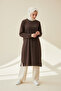 Women's Tunic with Stone Detail on the Front and Six Straps, Elasticated at the Waist
