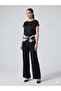 Mi̇anotte Thick Belt Detailed Trousers 6883 - 4