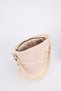 Women's Braided Cream Belt Detailed Bucket Model Hand Shoulder and Crossbody Bag Carla - 7