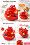 Hacıyatmaz Cat Toy 3-Layer Bulk Intelligence Toy 20X21 cm – Non-Tipping Interactive Food Toy - 5