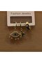 3-Ring Earrings with Evil Eye Design - 2