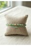 Women's Lucky Bracelet with Agate Stone and Glass Beads Adjustable Macrame Elevator Bracelet - 2