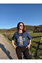 Teddy Bear Embroidered Navy Blue Short Sleeve Oversize Tshirt - 3