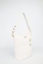 Women's Braided White Belt Detailed Bucket Model Hand Shoulder and Crossbody Bag Carla - 3