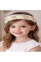 Girl's Floral Tulle Crown – Cute Teddy Bear Hair Accessory - 2