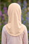 Girl's Ready-Made Hijab Scarf – Practical Snap-On Hijab |   Flexible Viscose Fabric Daily & Prayer Headscarf - 3