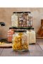 6-Piece 1600ml Glass Legume Jars with Metal Lids, 21 Transparent Storage Containers with Legume Labels - 5
