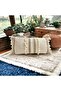 Special Design Cream Color Brown Lace Throw Pillow Cover [35X55] - 4