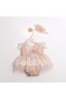Baby Girl Trendy Lace Jumpsuit and Headband - 6