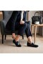 Navy Blue Patent Leather Unlined Flexible Women's Daily Stylish and Comfortable Loafer - 3