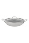 Honeycomb Wokpan with Glass Lid RF12642 Stainless Steel Nonstick Scratch Proof Interior - 6