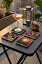 Colorful Cheetah Themed Fun Natural Stone Travertine Coasters Set of 4 - 3