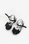 Black Ankle Strap Bowknot Girls' Heeled Shoes - 2