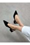 Black Suede (Terry) Women's Ballerinas - 4