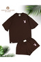 -Unisex Short-Sleeved T-Shirt-Shorts 2-Piece Set 100% Cotton Oversize