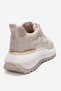 Whisper Beige Glitter Thick Sole Women's Casual Sports Shoes - 5