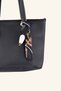 Scarf Detailed Midi Size Hand and Shoulder Bag - Black - 2
