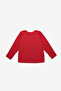Red Moon Star Printed Long Sleeve Children's T-Shirt - 4