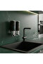 2 Compartment Wall Mounted Liquid Soap Dispenser Shampoo Shower Gel Dispenser Stylish Design 2X500Ml - 6