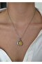Steel Gold, Moon Sun Necklace 45 cm (+5 cm Extension) - 3