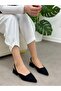 Black Suede (Terry) Women's Ballerinas - 5