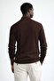 Men'S, Stand-Up Collar, Zipper, Flexible Structure, Fitted Look Sweater, Cardigan Pltk14 - 4