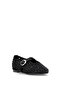 Elit Pm567 K867 Women's Stoned Ballerina Black - 2