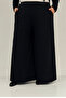 67004 Plus Size Sandy Pants Suit with Cape Detail on the Front and Back - Black - 4