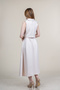 Women's Summer Beige Trendy Short Vest and Belted Skirt Set Stylish Daily Comfortable Two-Piece 1306 - 2