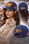 Unisex Set of 2 Vintage Hats, Vintage Washed W Embroidered Adjustable Hat, W Hat - 3