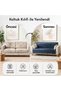 Ko-201 Anthracite Digital Printed, Guaranteed, Sofa Cover, Sofa Bed Cover with Non-Slip Sponge (165X205 cm) - 5