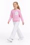 Cmk 45603-26 Girls' Set Star Patch Detailed Sweatshirt and Wide Leg Pants Casual Combination - 5