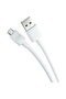 Cablu USB Hyper A to Micro 1.2m 5V 2,4A , alb