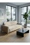 Ko-201 Cream Digital Printed, Guaranteed, Sofa Cover, Sofa Bed Cover with Non-Slip Sponge (165X205 cm)