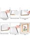 Blue 21X21Cm Square Photo Frame with Adhesive Removable Mat - Pack of 3 - 3