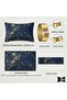 Throw Pillow Cover Luxury Decorative Foil Striped Pattern & Gold Buckle Bow Tie 30 X 50 cm Pillowcase - 2