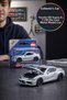 Siku Toyota Gr Supra Metal Toy Car 1578 Openable Hood Detailed Sports Car Model Silver - 8.5 cm