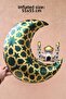 Mosque Figured Moon Balloon Green - Ramadan Ornaments Moon Shaped Mosque Foil Balloon - 3