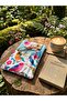 Colorful Bird Flower Patterned Book Cover Stylish and Book Protective Case Multi-Purpose Gift with Pocket 19X25 cm