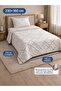 Single Pique Bedspread 160X230 Cotton Quilted with Pillowcase Modern - 3