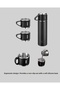 500 ml Heat Protected Steel Thermos and Cup Set |   Silicone Based, Stylish and Practical - 5