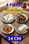 Stainless Chrome Steel Forged Patterned Breakfast Plate and Appetizer Plate (4-6-12-30-50-100 Pieces Optional) - 3