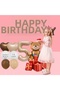 Luxury Retro Teddy Bear Brown Foiled Balloon Happy Birthday Banners Decoration Birthday Party Set Ornament - 6