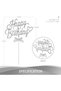3D Double Sided Birthday Cake Decoration for Silver Handwriting Good Birthday Cake Bow Cake - 5
