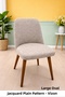 Good Quality Kitchen Chair Cover Large Oval Jacquard Washable Stretch Elastic Chair Cover 1Pc