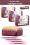 Natural Pumpkin Fiber Collagen Soap 120 Gr X 3 Pieces - Anti Aging and Anti Wrinkle