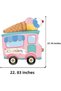 1Pc Ice Cream Truck Shaped Foil Balloons Birthday Balloon Hawaiian Themed Party - 6